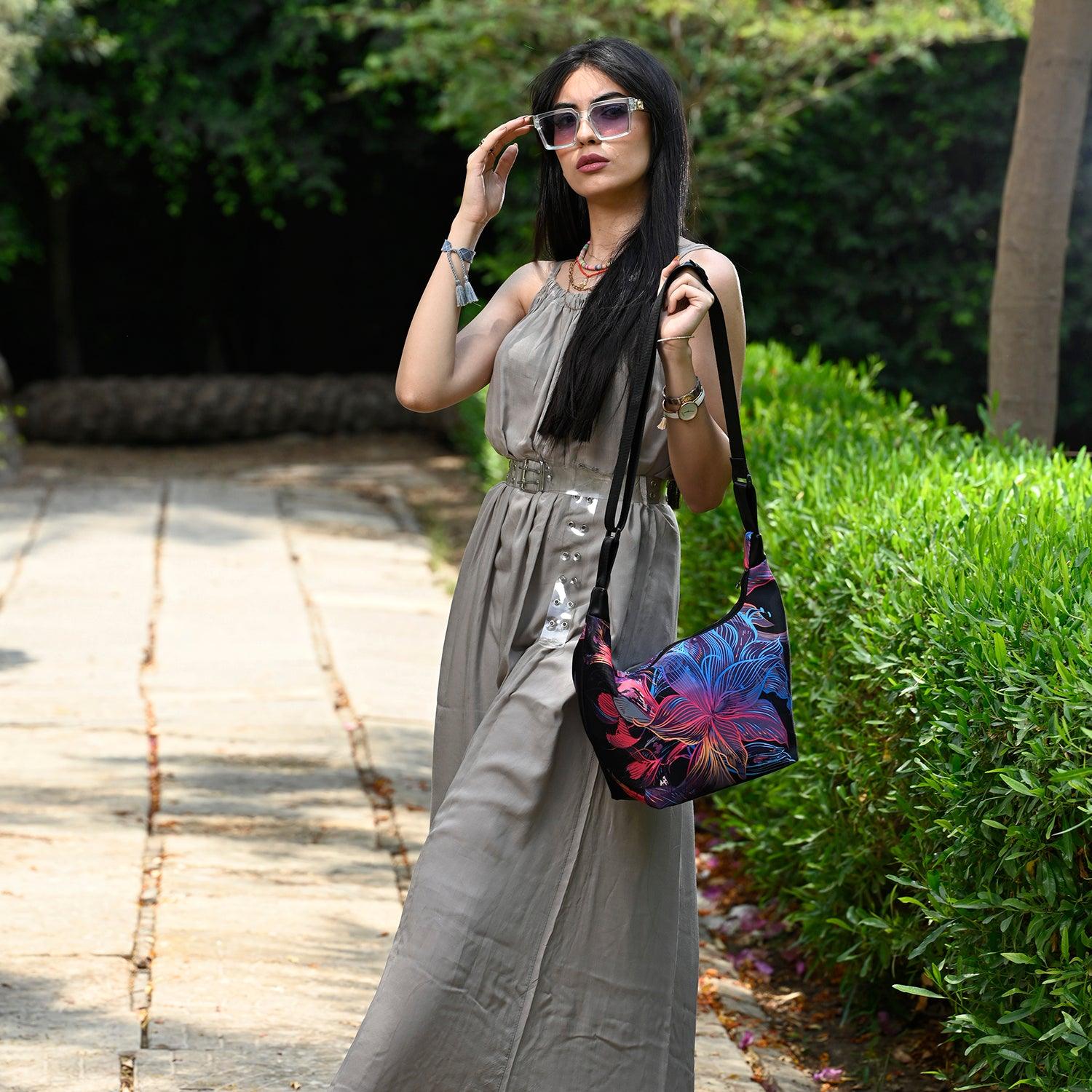 Flaunt Your Style: Elevate Your Look with the Ultimate Floral Hobo Bag - CANVAEGYPT