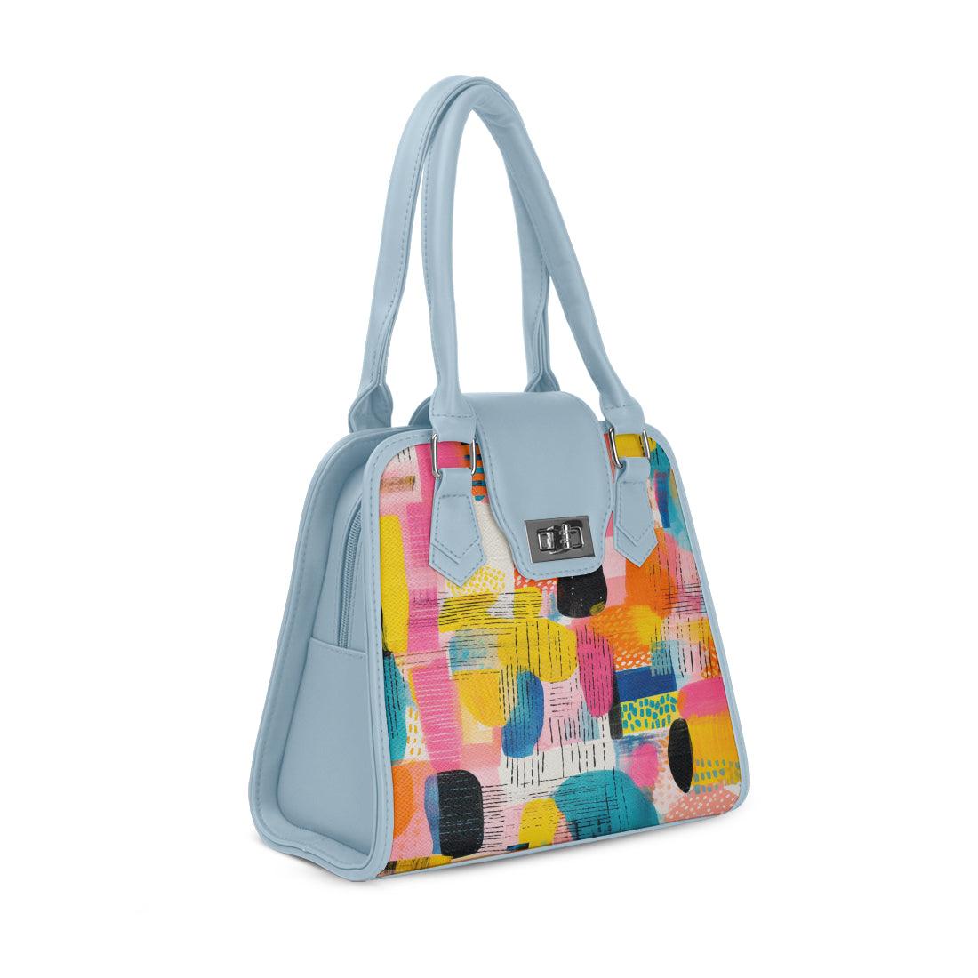 Blue Metropolitan Charm Bag Candy Brushstrokes - CANVAEGYPT
