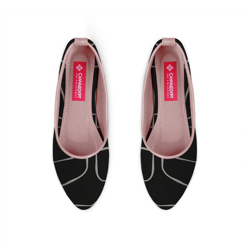 Rose Round Toe Shoe Line in black