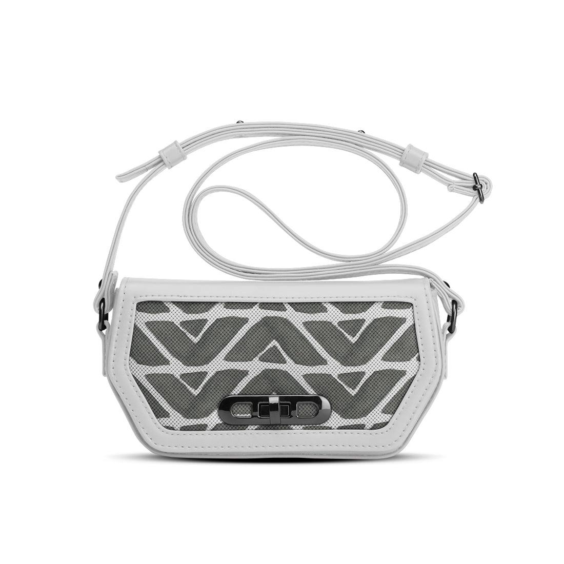 White Swag Crossbody African Pattern - CANVAEGYPT