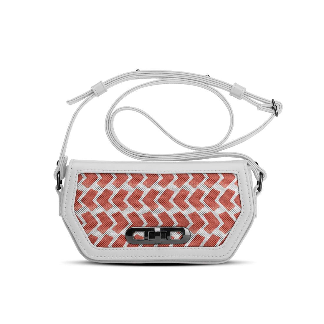 White Swag Crossbody Red Arrows - CANVAEGYPT