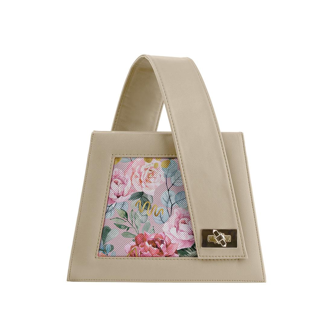 Beige One Handed Bag Watercolor gentle - CANVAEGYPT