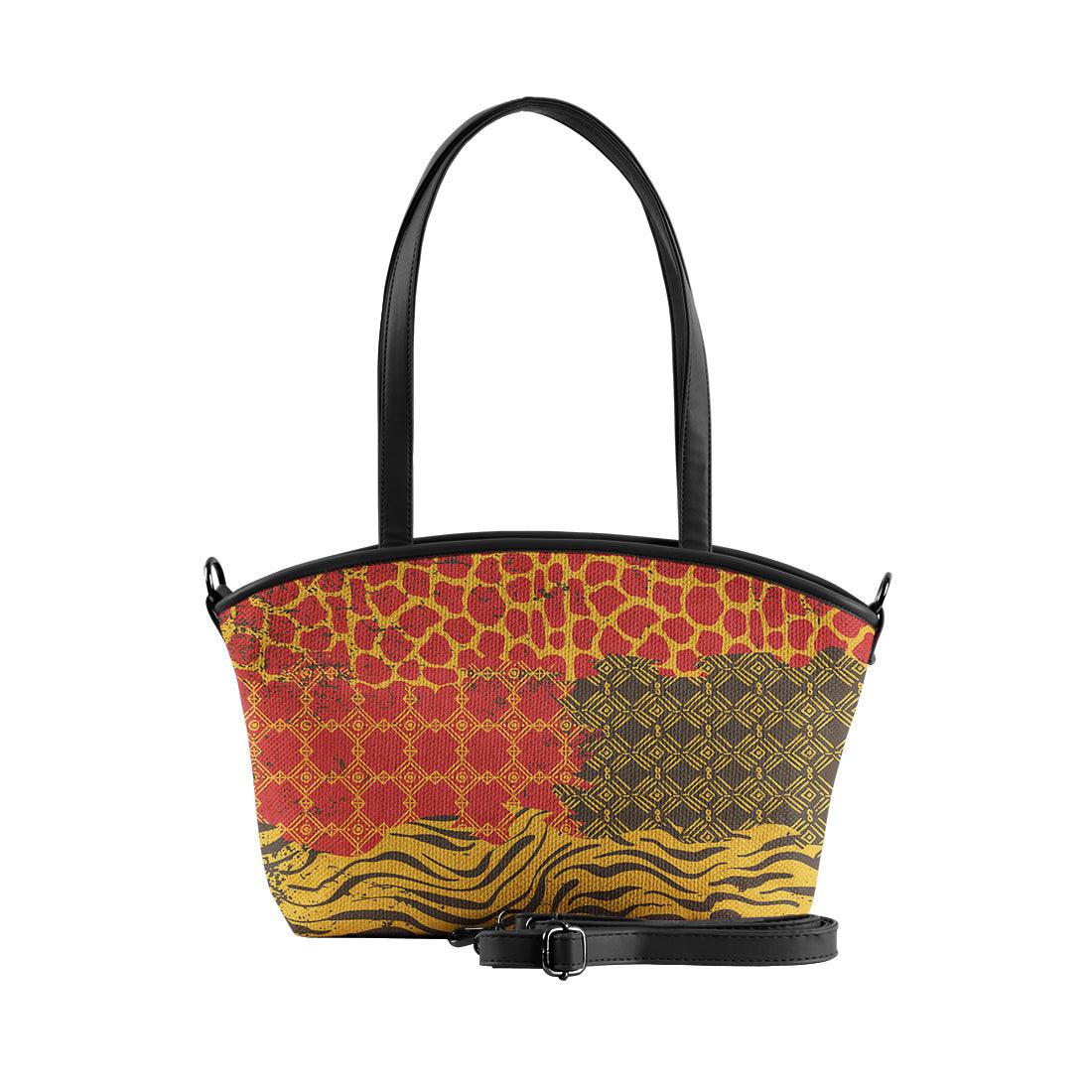 Black Wide Tote Bag Mixed Cheetah - CANVAEGYPT