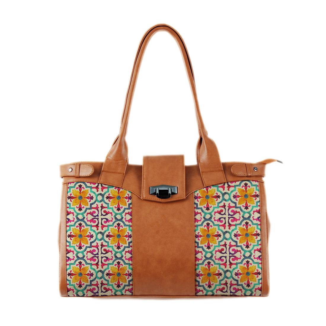 Double Handle Large Bag Arabic Pattern - CANVAEGYPT