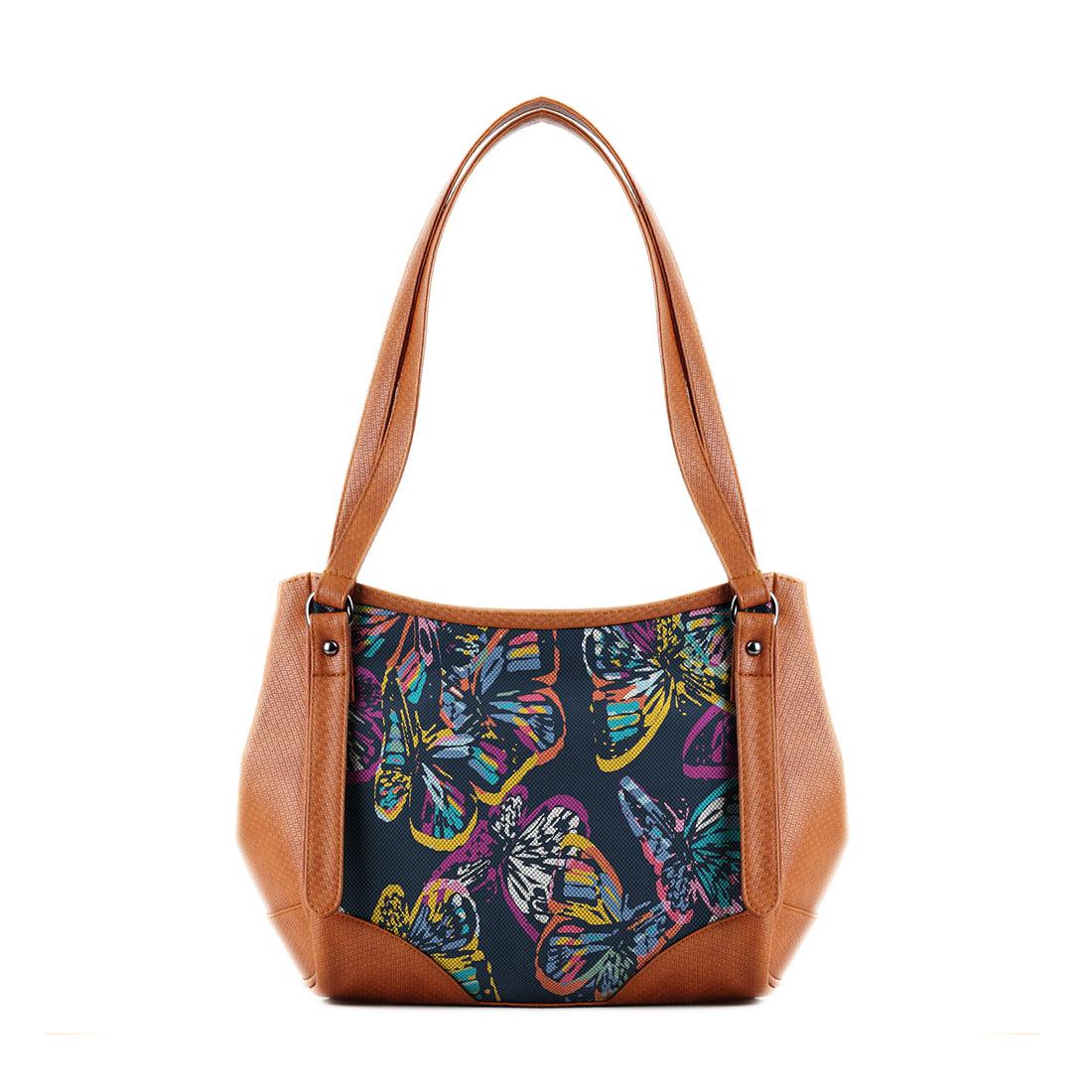 Leather Tote Bag Butterfly - CANVAEGYPT