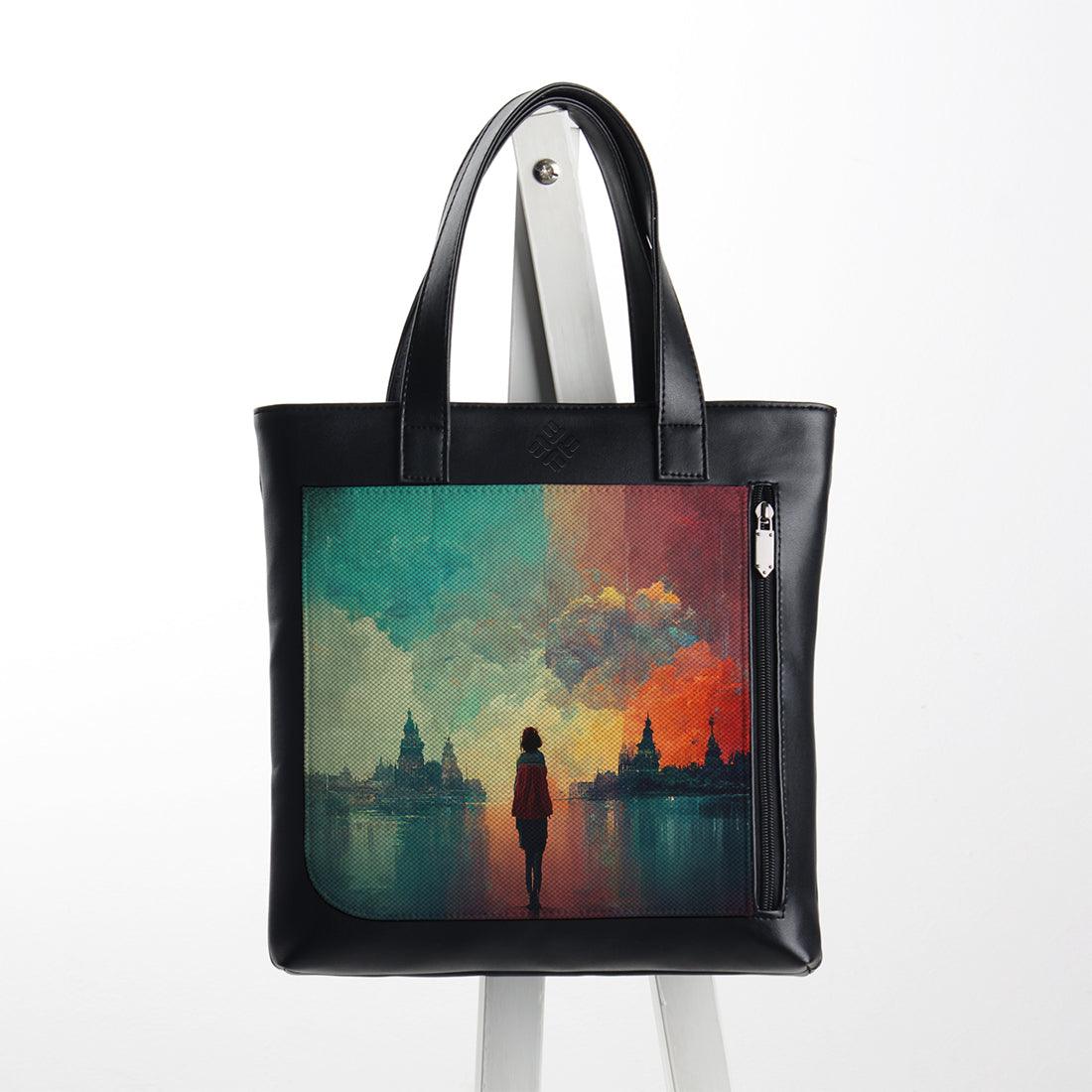 Leather Totebag Mixed Thoughts - CANVAEGYPT