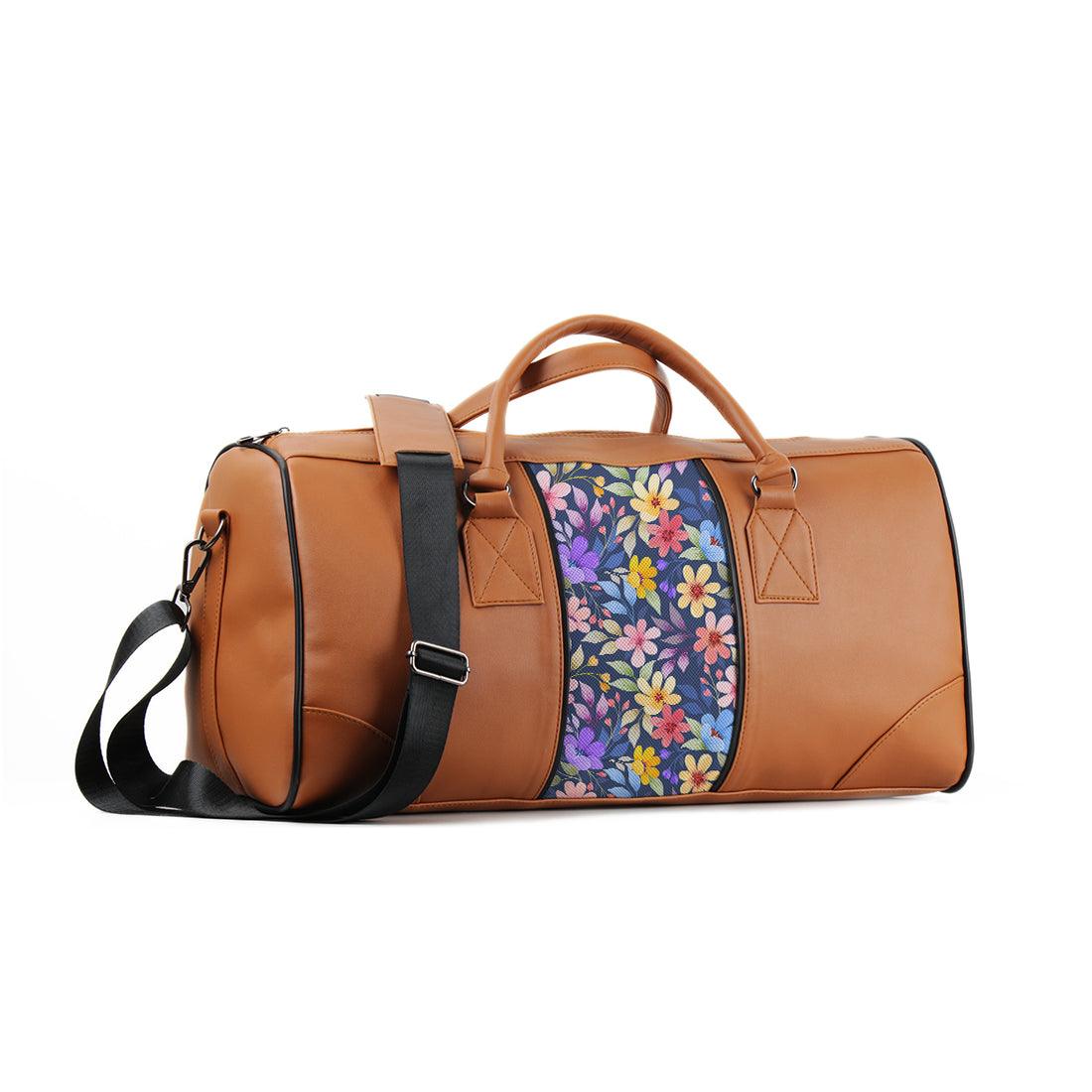 Mixed Duffel Bag Purple Floral - CANVAEGYPT