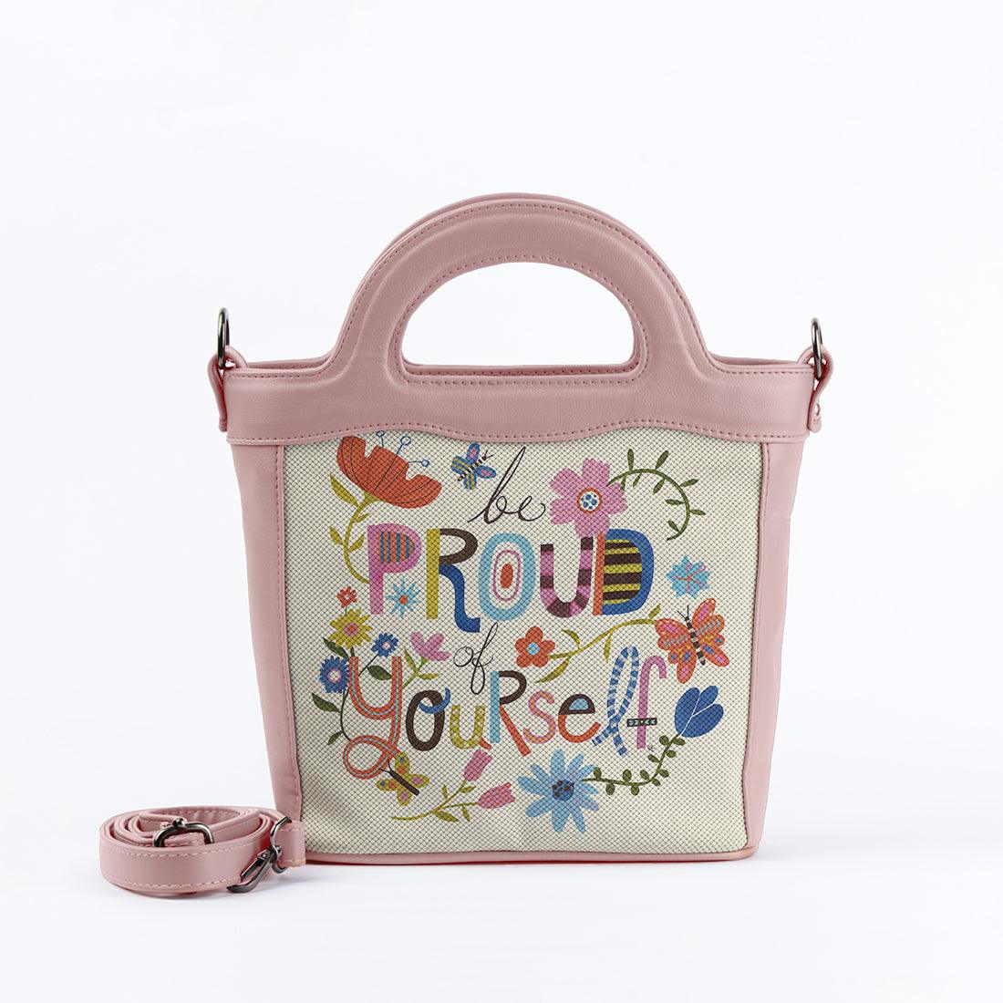Rose Top Handle Handbag Be Proud - CANVAEGYPT