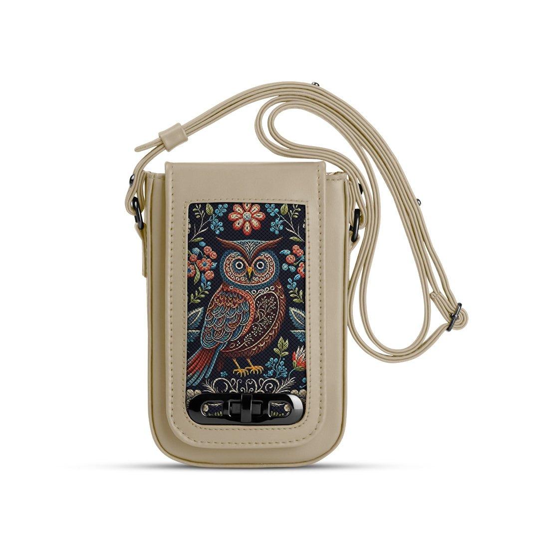 Beige Tagged Crossbag Forest Owl - CANVAEGYPT