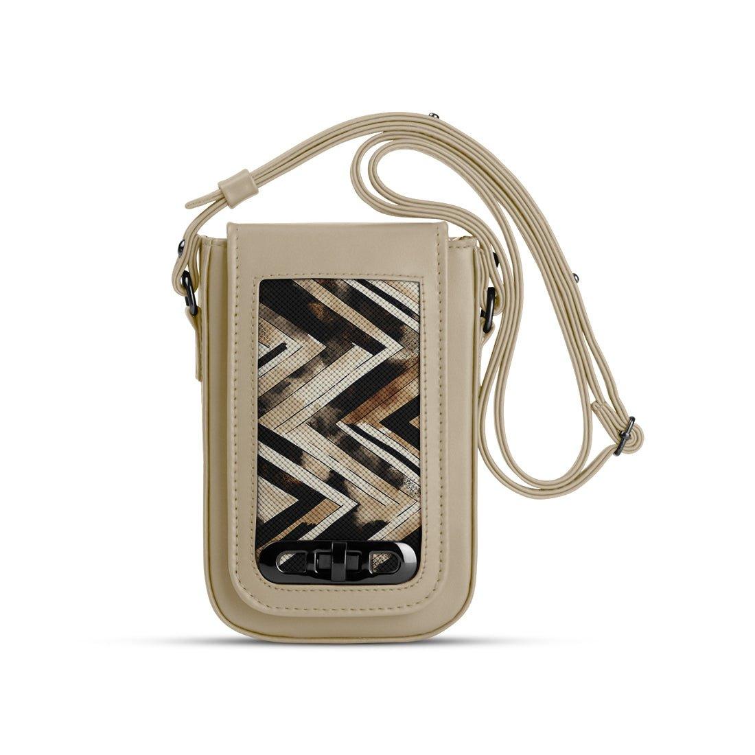 Beige Tagged Crossbag ZigZag - CANVAEGYPT