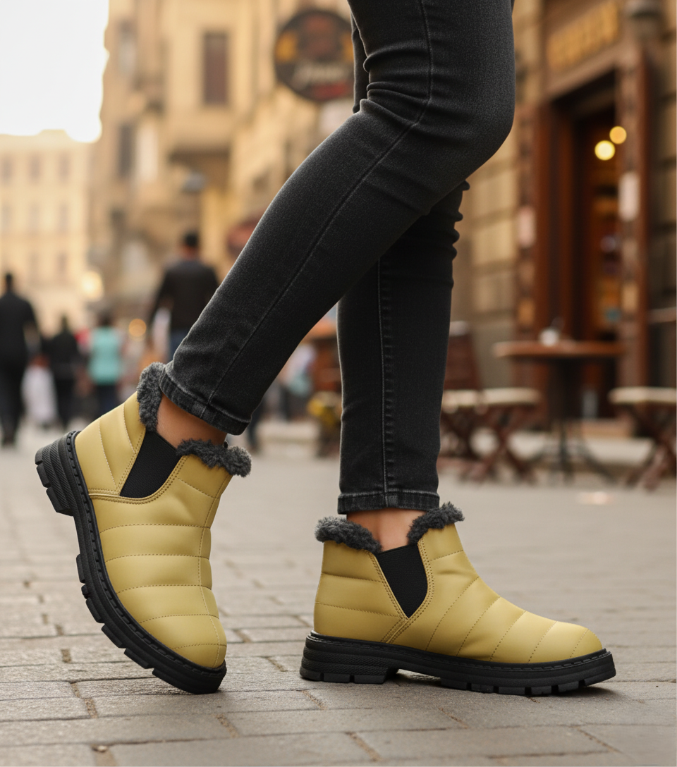 Cozy Step Winter Bootie Gold
