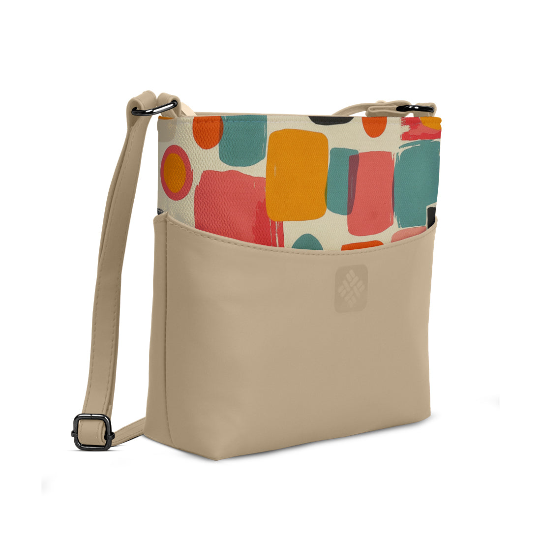 Chic Essentials Crossbody Abstract Color Block