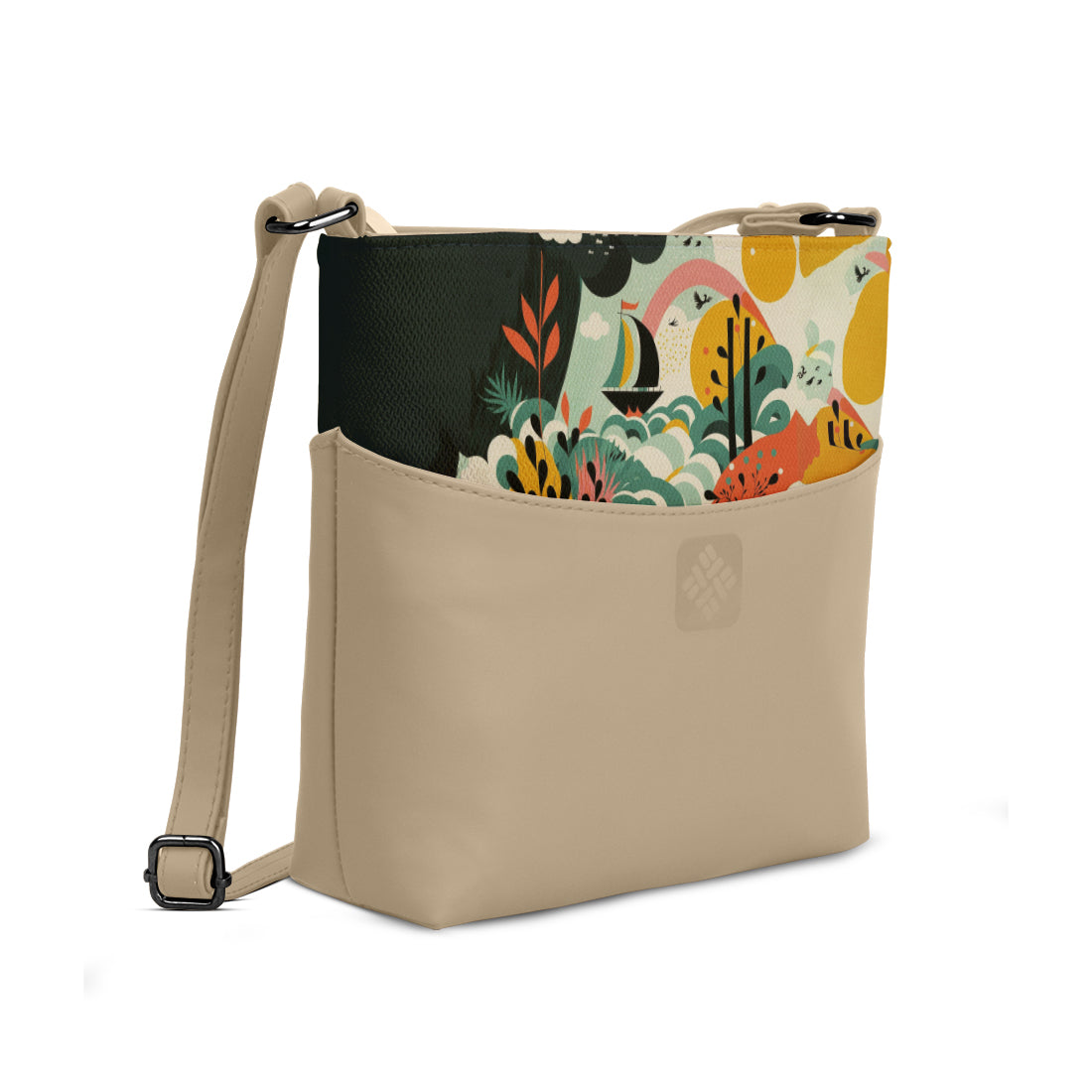 Chic Essentials Crossbody Vivid Floral Fantasy