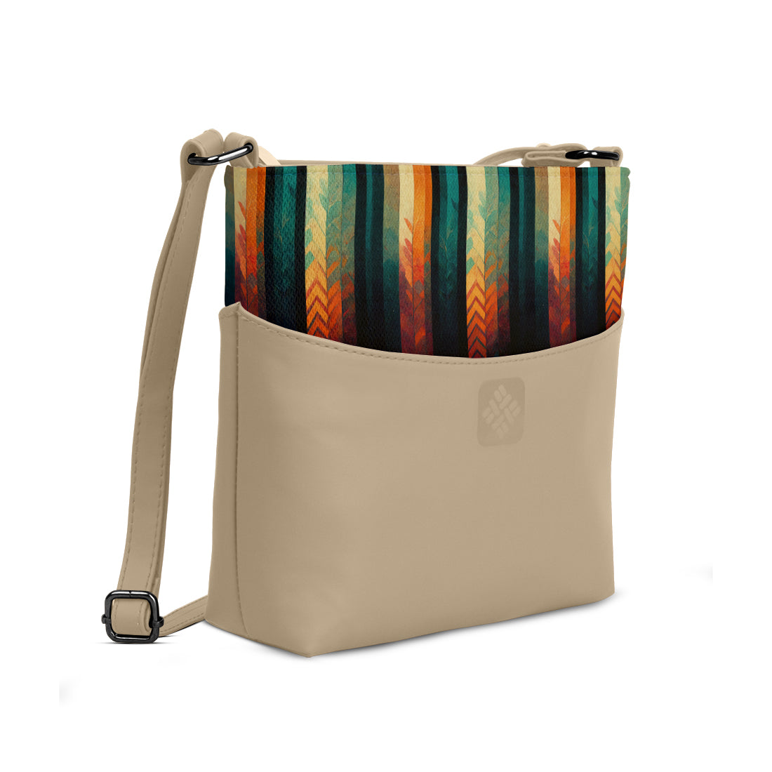 Chic Essentials Crossbody Sunset Stripes