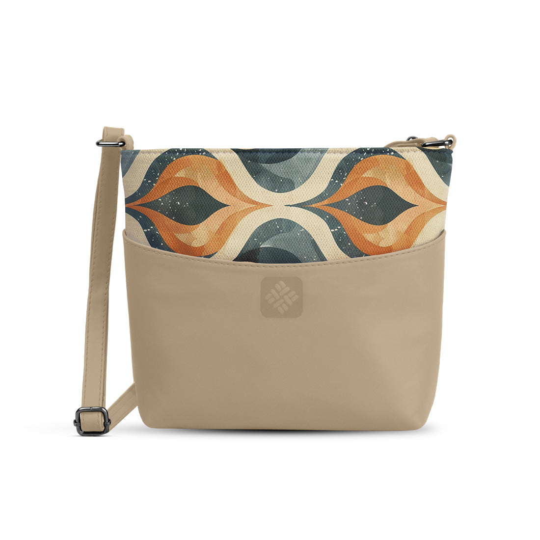 Chic Essentials Crossbody Abstract Ripple