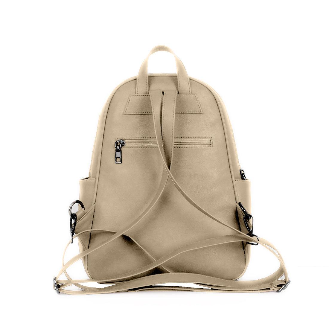 Beige Mixed Backpack Marguise - CANVAEGYPT