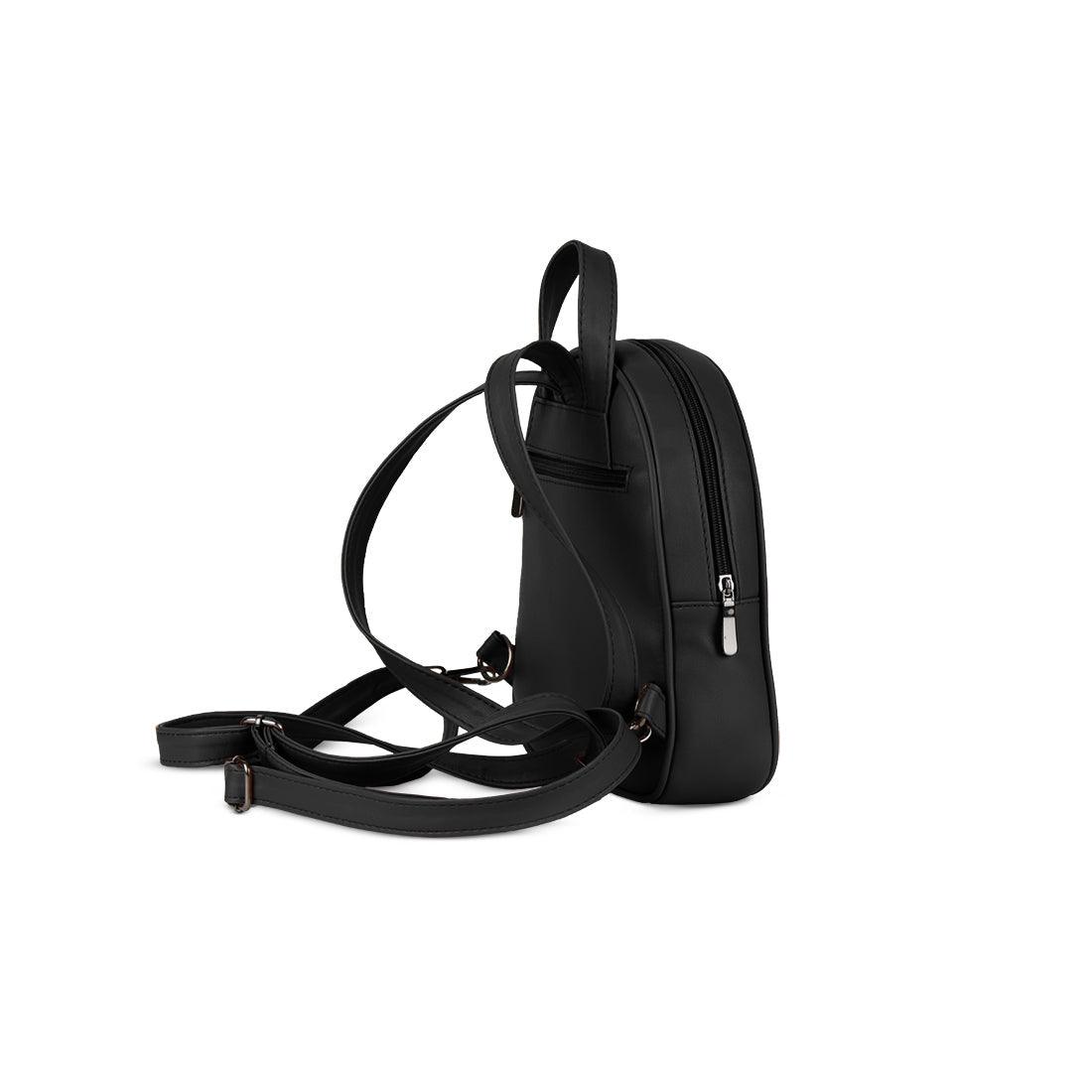 Black O Mini Backpacks Bright Moon - CANVAEGYPT
