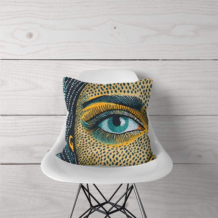 Decorative Pillow Beautiful Female Eye - CANVAEGYPT