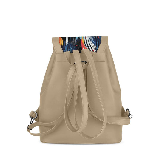 Beige City Serenade Backpack Aquatic Allure - CANVAEGYPT