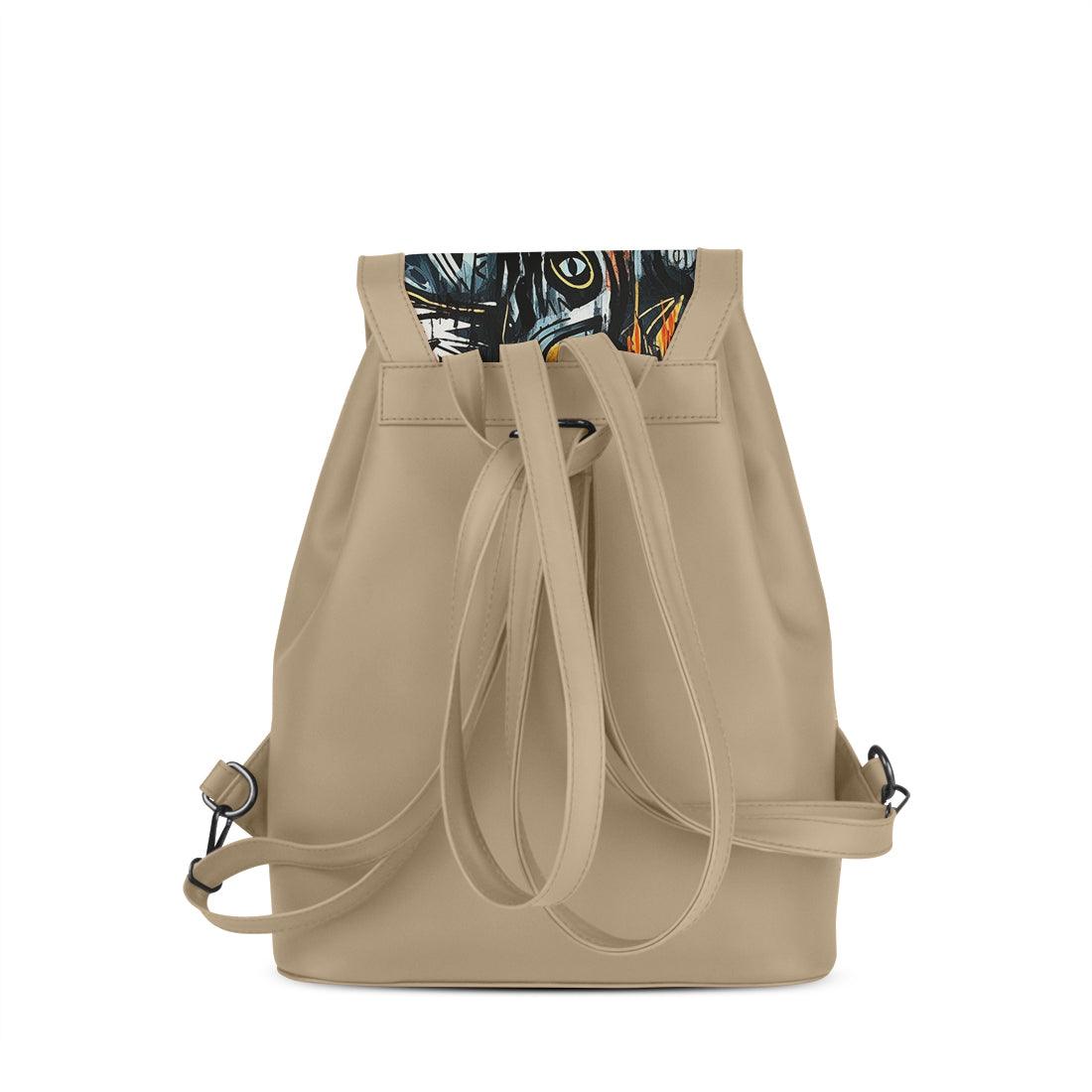 Beige City Serenade Backpack Ethereal Eyes - CANVAEGYPT