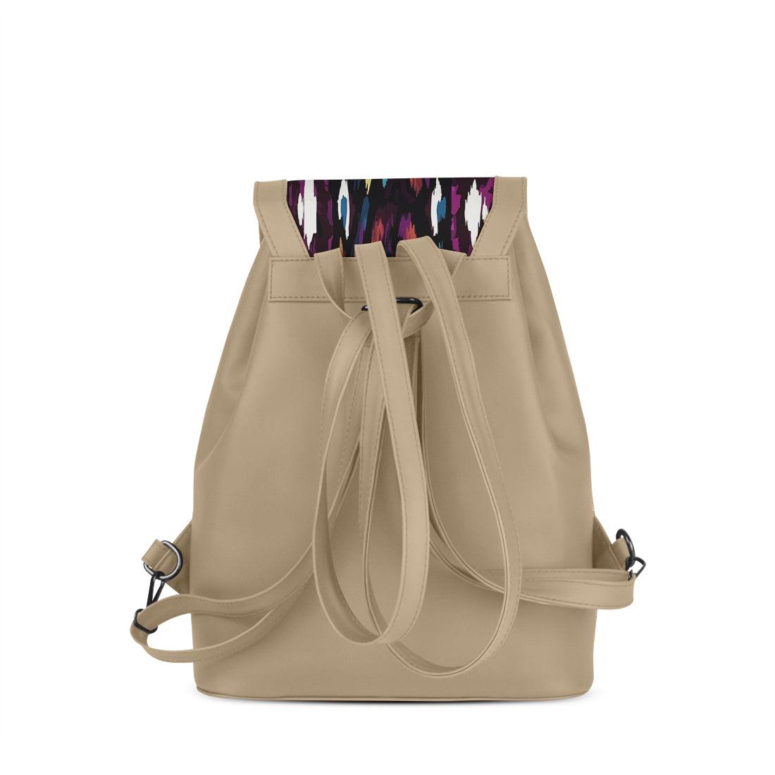 Beige City Serenade Backpack Psychedelic Peacock Tears - CANVAEGYPT
