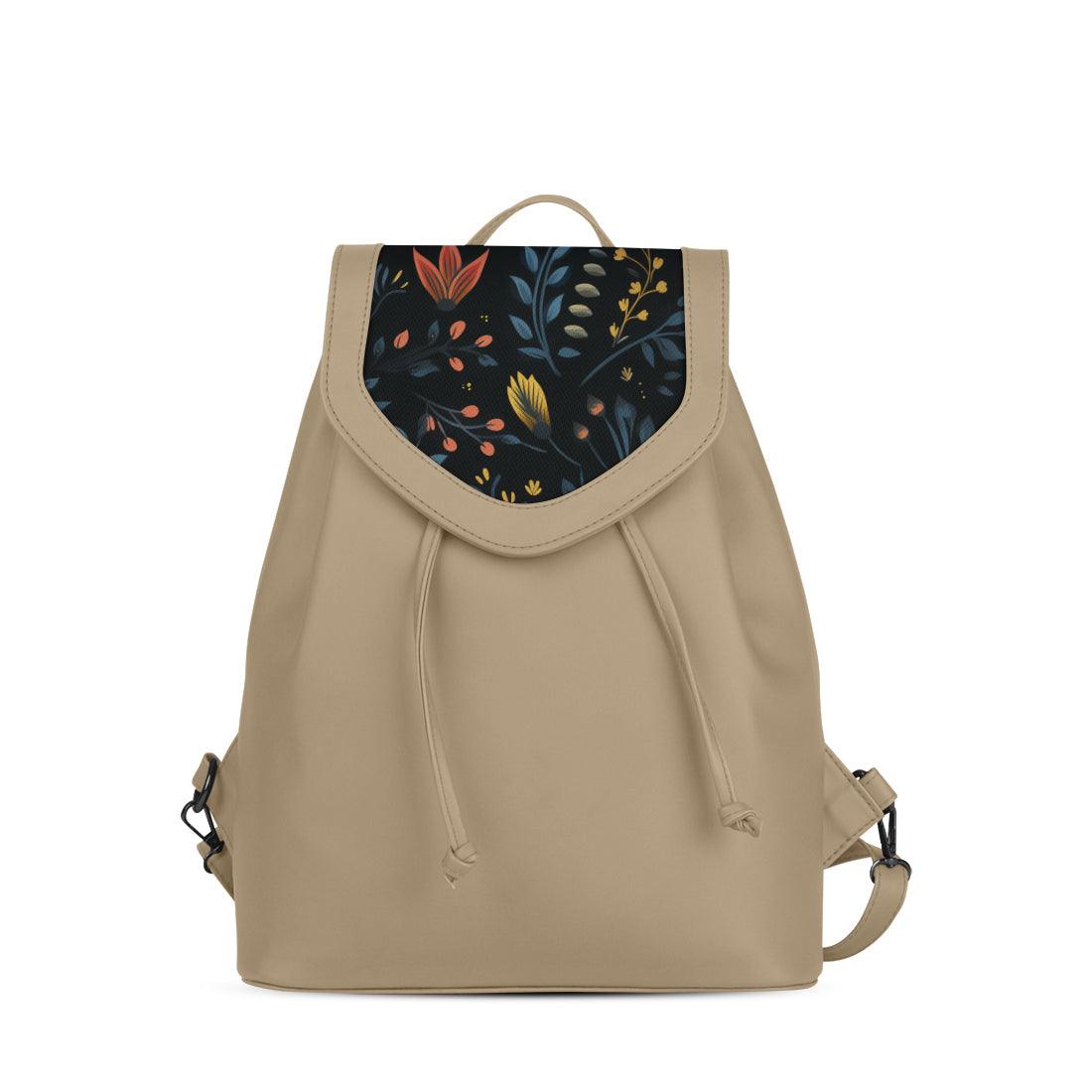 Beige City Serenade Backpack Floral Whisper - CANVAEGYPT