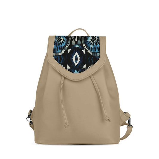Beige City Serenade Backpack Oceanic Tribal Mandala - CANVAEGYPT