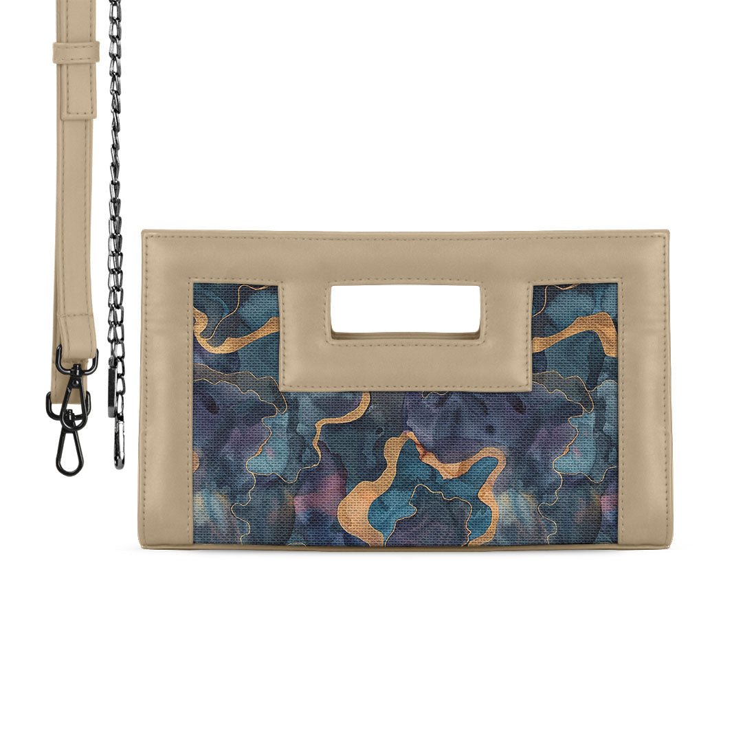 Beige City Sleek Clutch Blendify