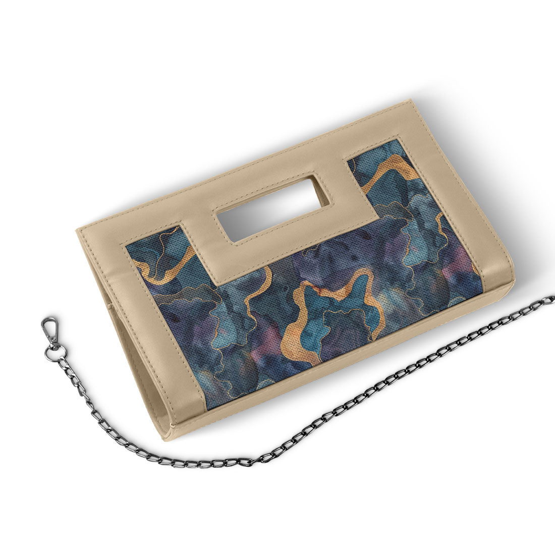 Beige City Sleek Clutch Blendify