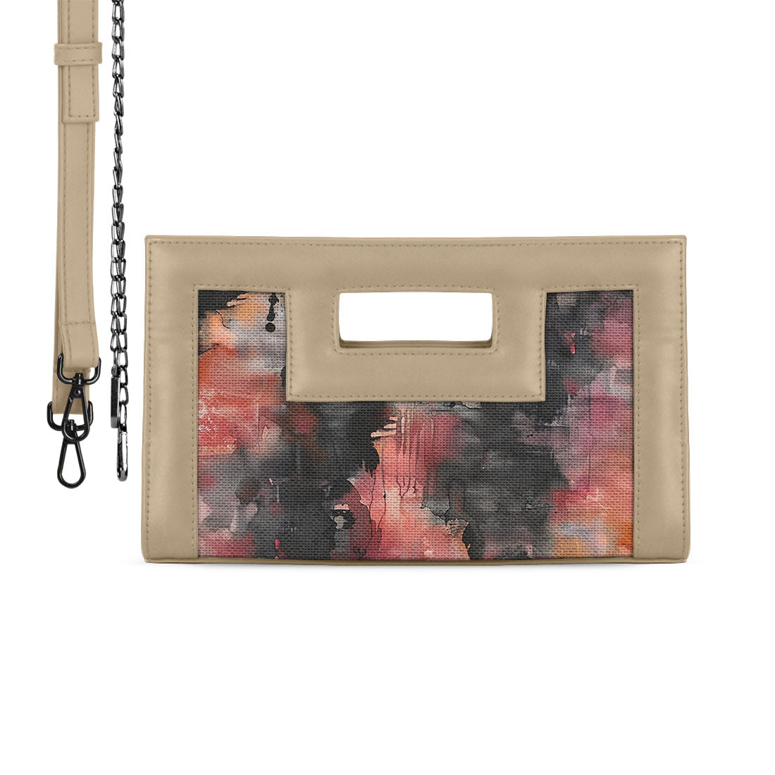 Beige City Sleek Clutch Blendora