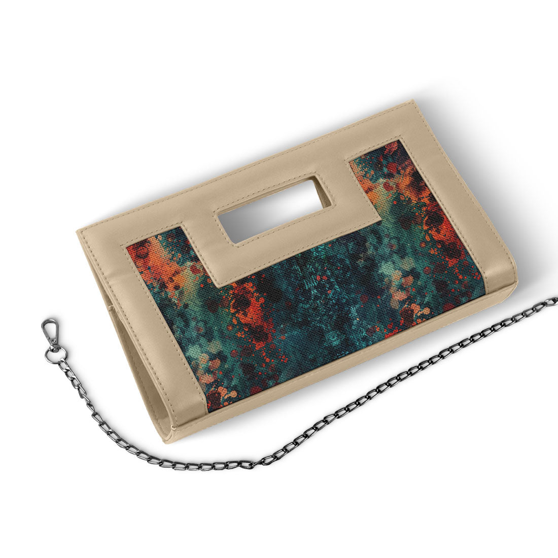 Beige City Sleek Clutch ColorFusion