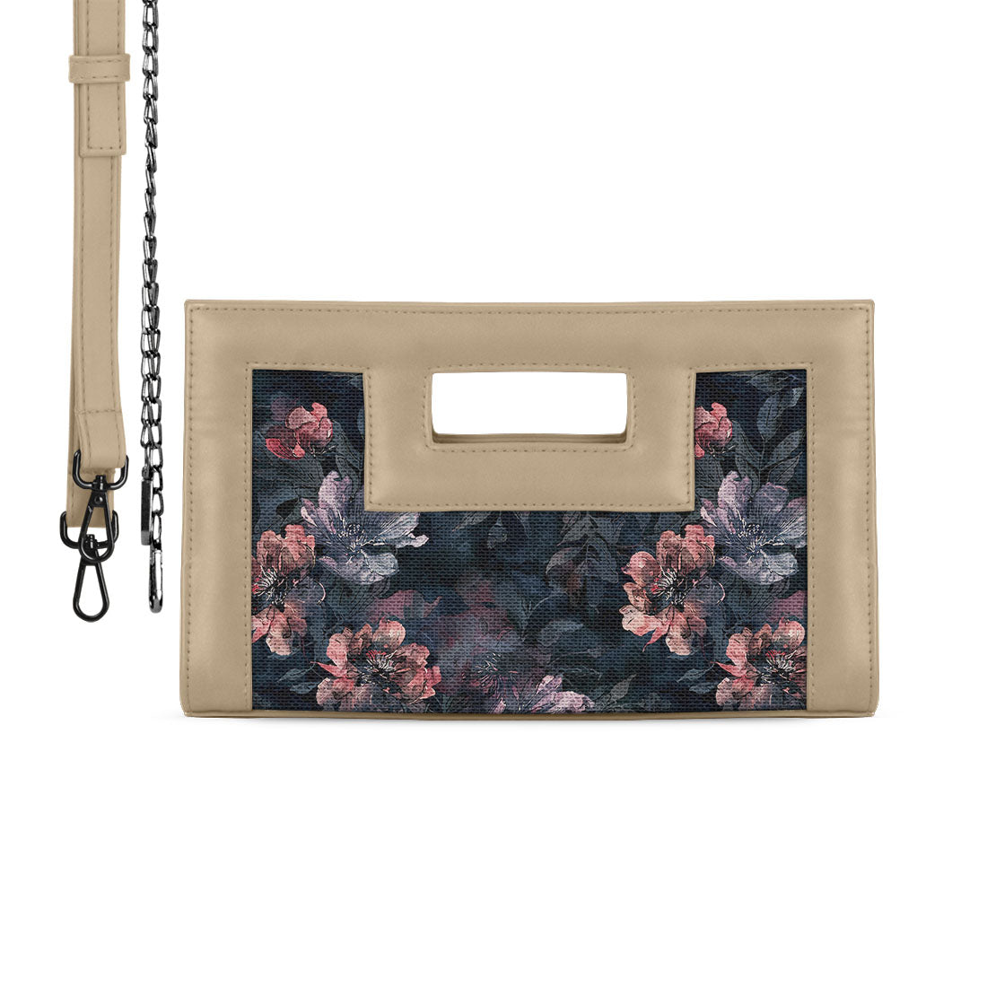 Beige City Sleek Clutch Cosmic Dark Pattern