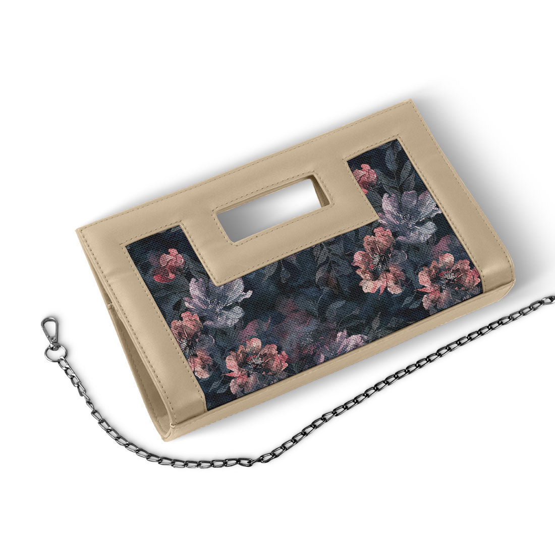 Beige City Sleek Clutch Cosmic Dark Pattern