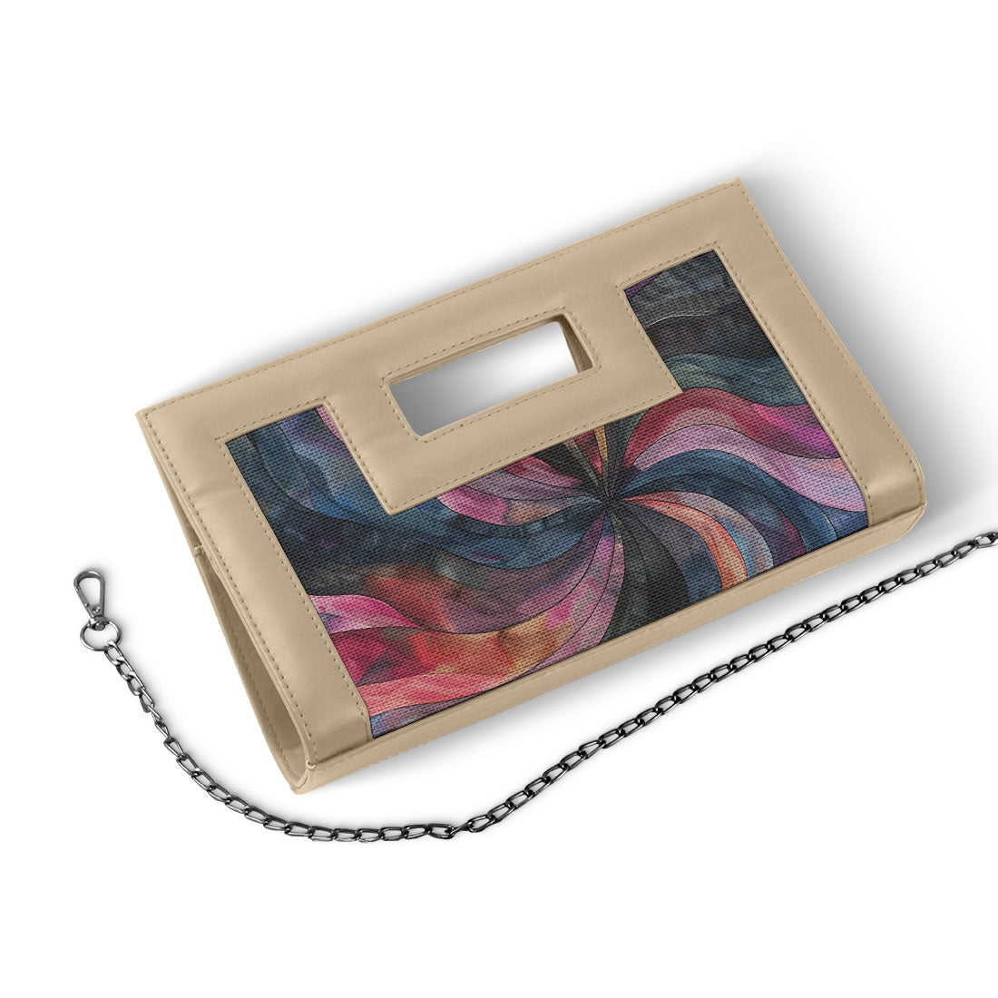 Beige City Sleek Clutch Fuldeep