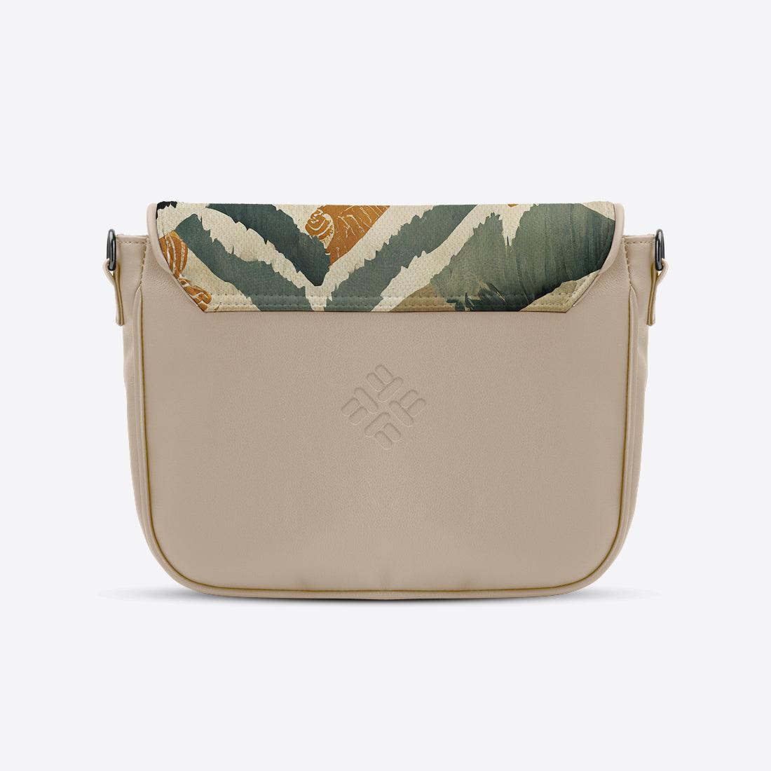 Beige Messenger Crossbody  Shapes - CANVAEGYPT