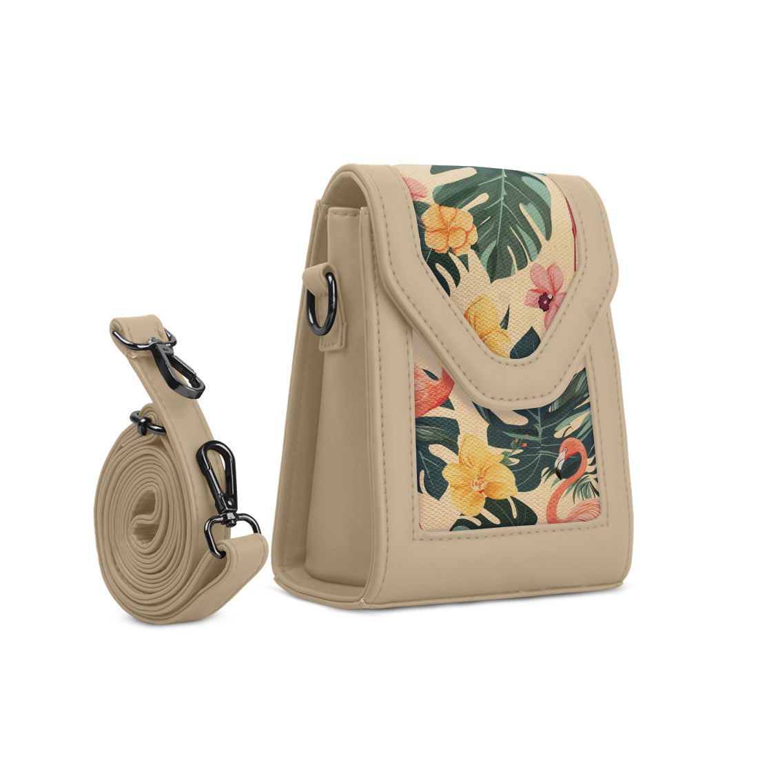 Beige Mini Urban Crossbody Bag Tropical Retreat