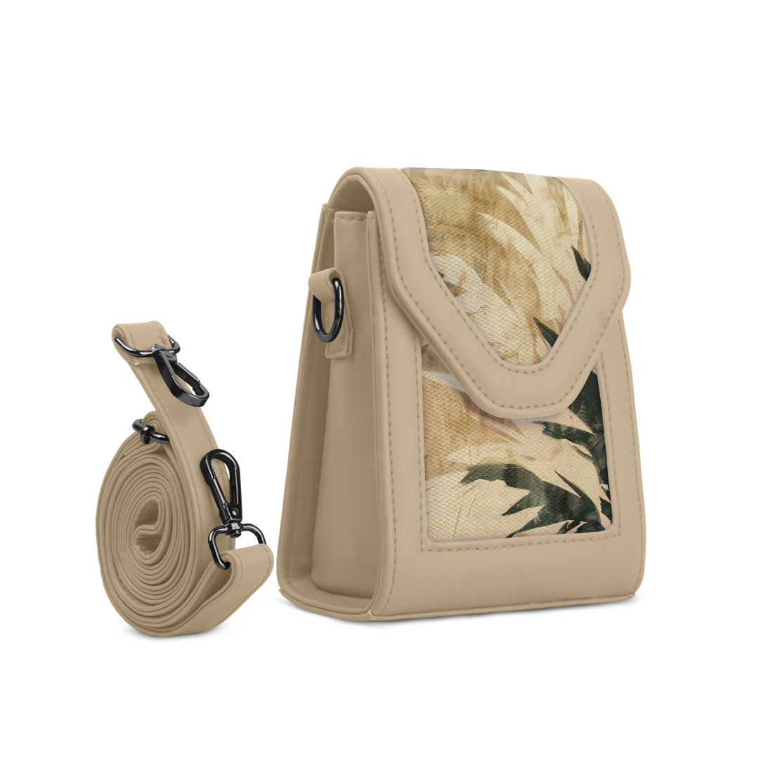 Beige Mini Urban Crossbody Bag Whispering Bamboo