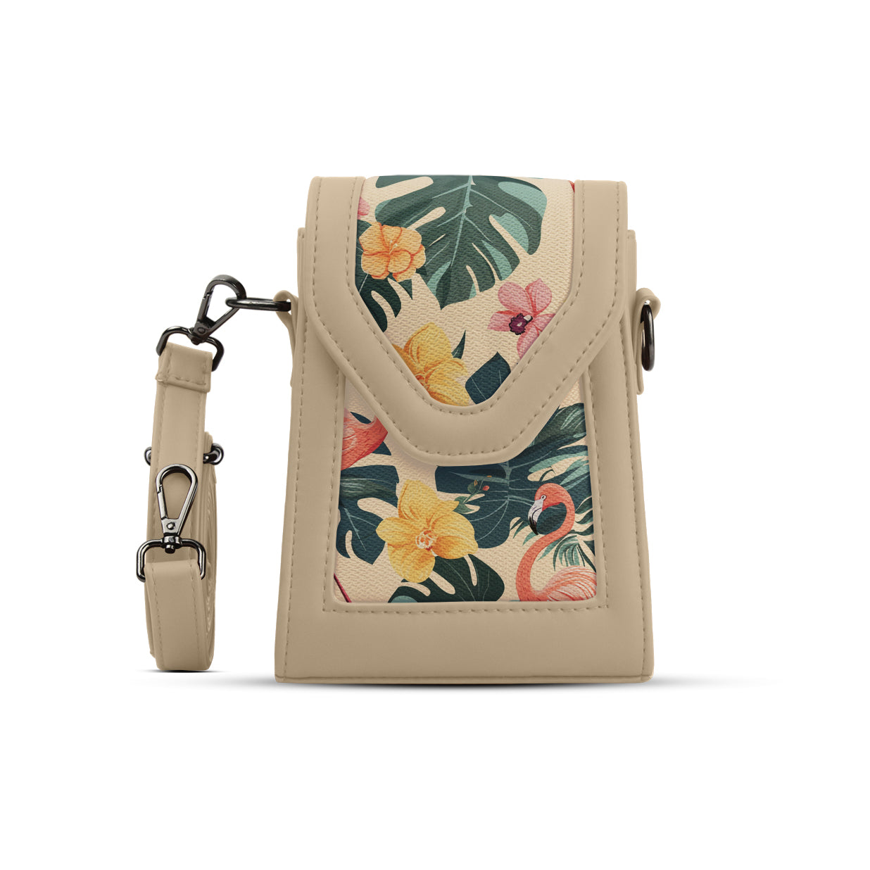 Beige Mini Urban Crossbody Bag Tropical Retreat