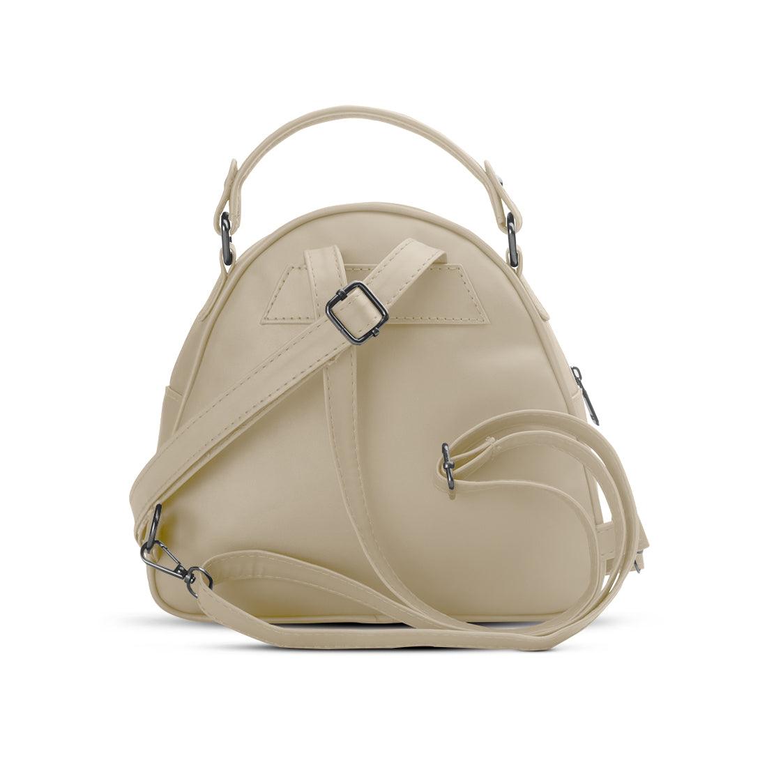 Beige Mini Voyage Backpack Shapescratch - CANVAEGYPT