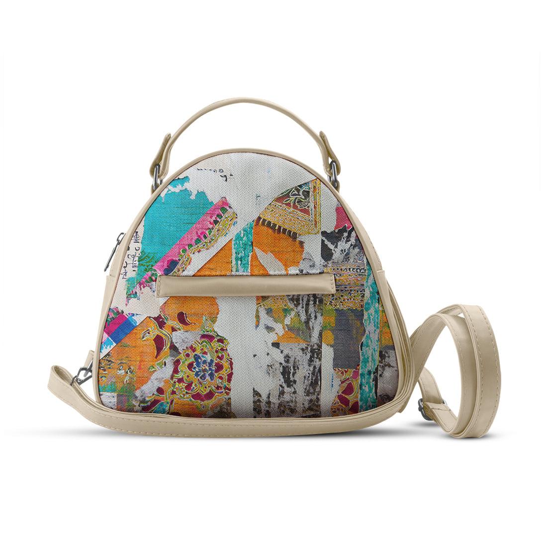 Beige Mini Voyage Backpack Cracked - CANVAEGYPT