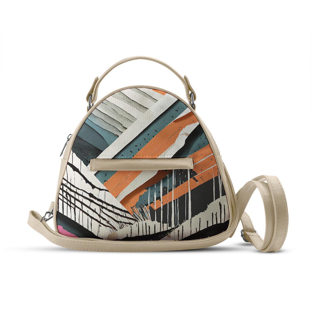 Beige Mini Voyage Backpack Disrupted - CANVAEGYPT