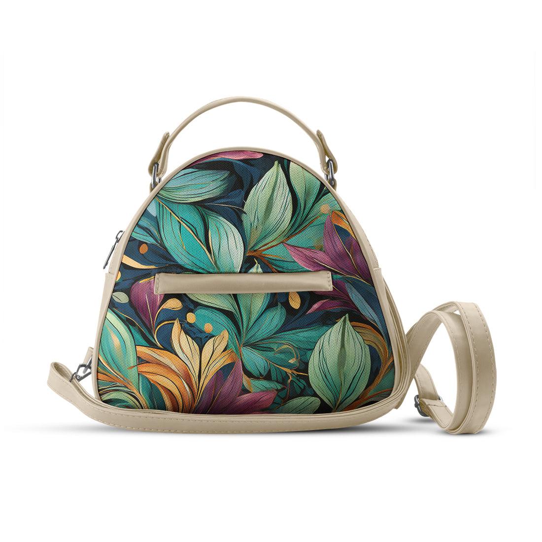 Beige Mini Voyage Backpack Leaf - CANVAEGYPT