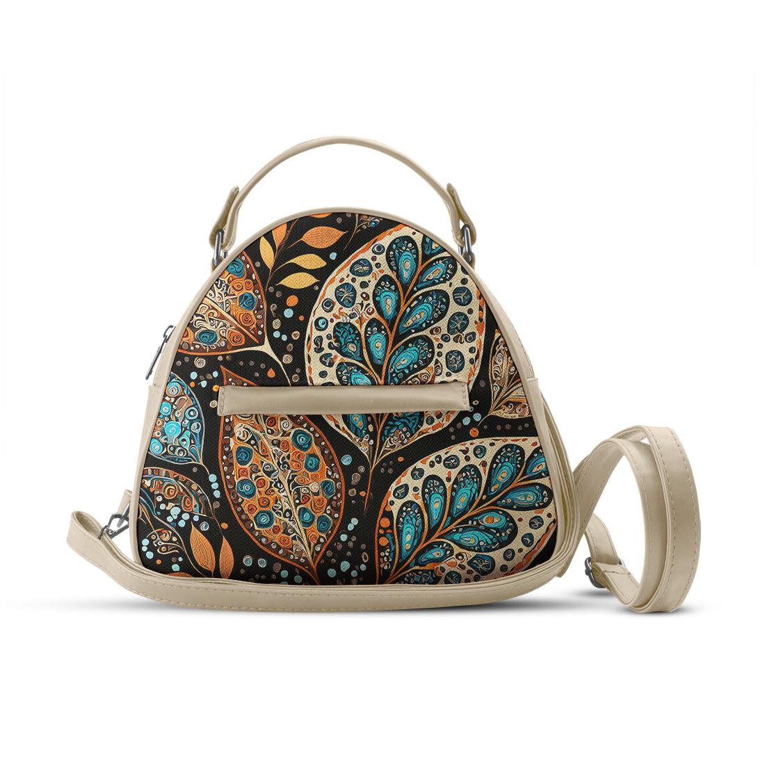 Beige Mini Voyage Backpack Leafscape - CANVAEGYPT