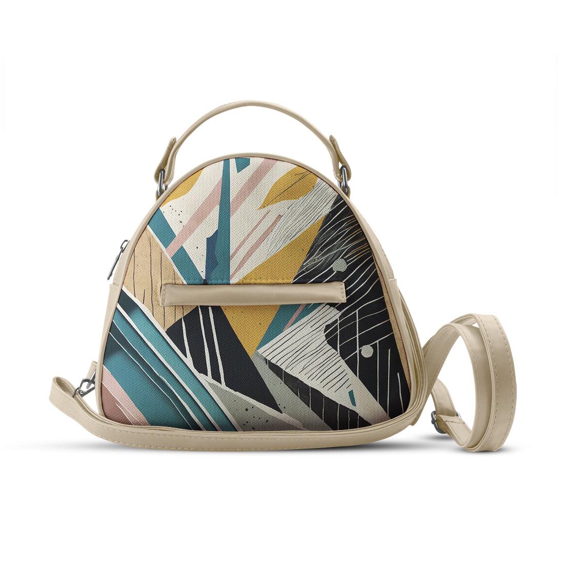 Beige Mini Voyage Backpack Scratchline - CANVAEGYPT