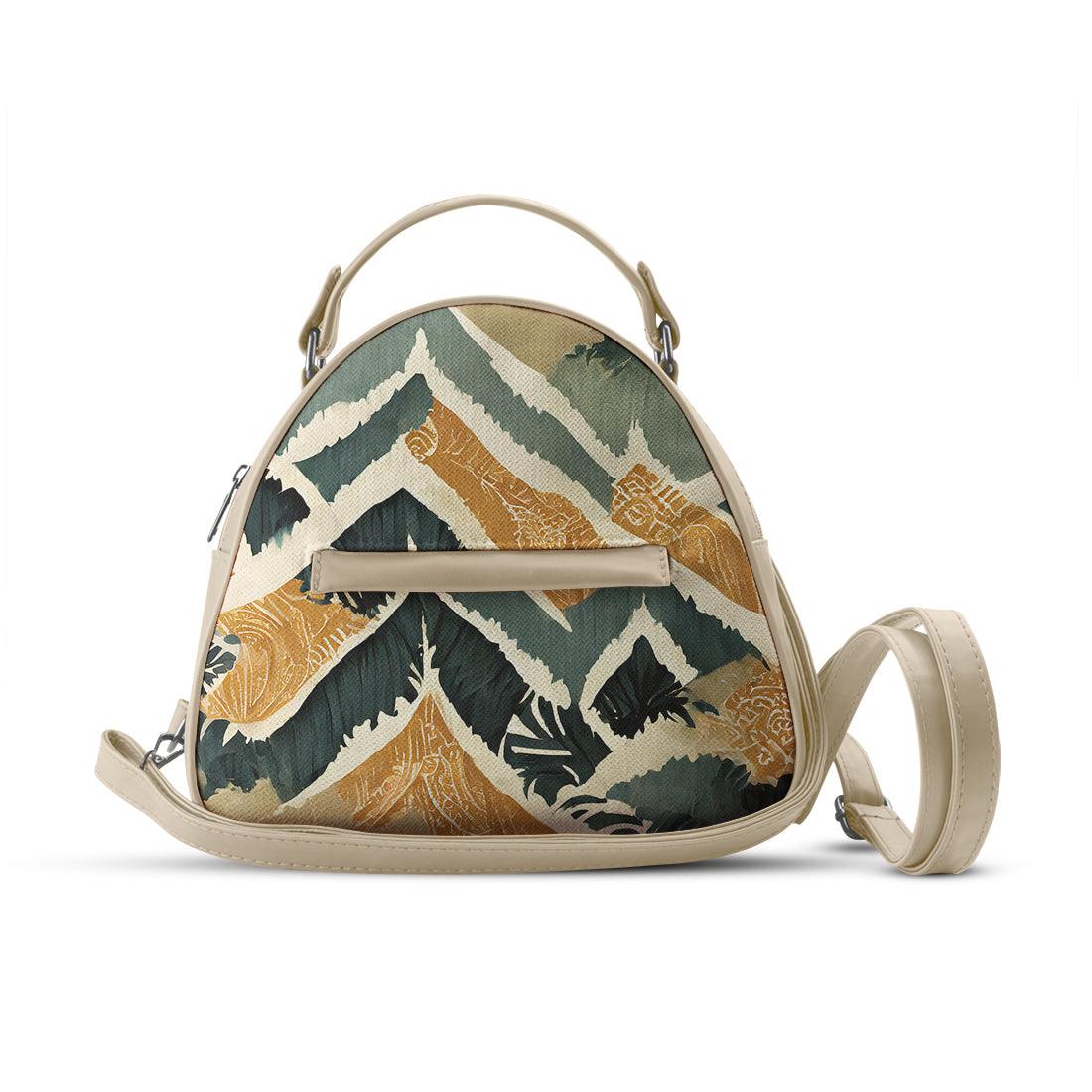 Beige Mini Voyage Backpack Shapes - CANVAEGYPT