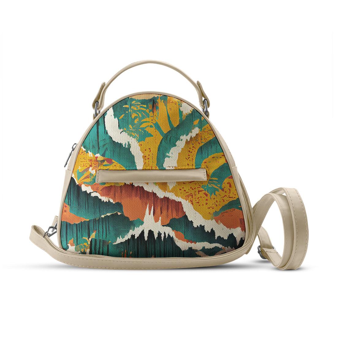 Beige Mini Voyage Backpack Texture - CANVAEGYPT