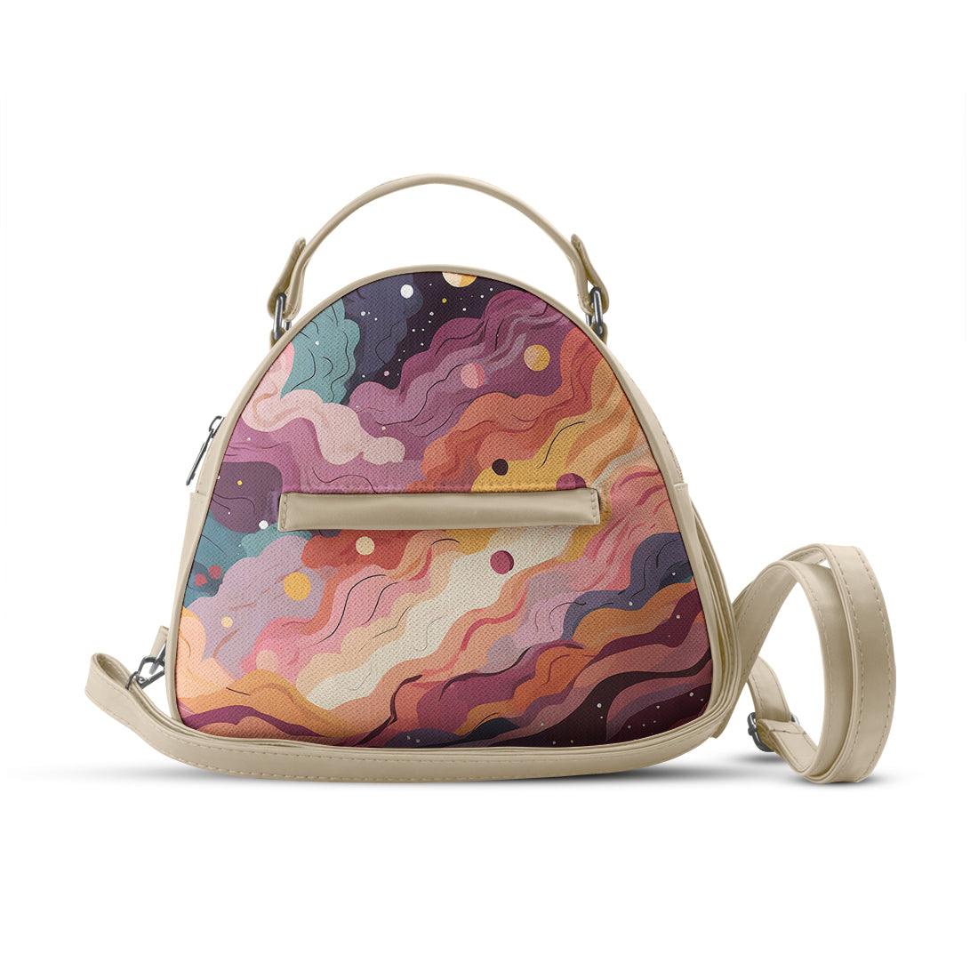 Beige Mini Voyage Backpack Wavy Sky - CANVAEGYPT