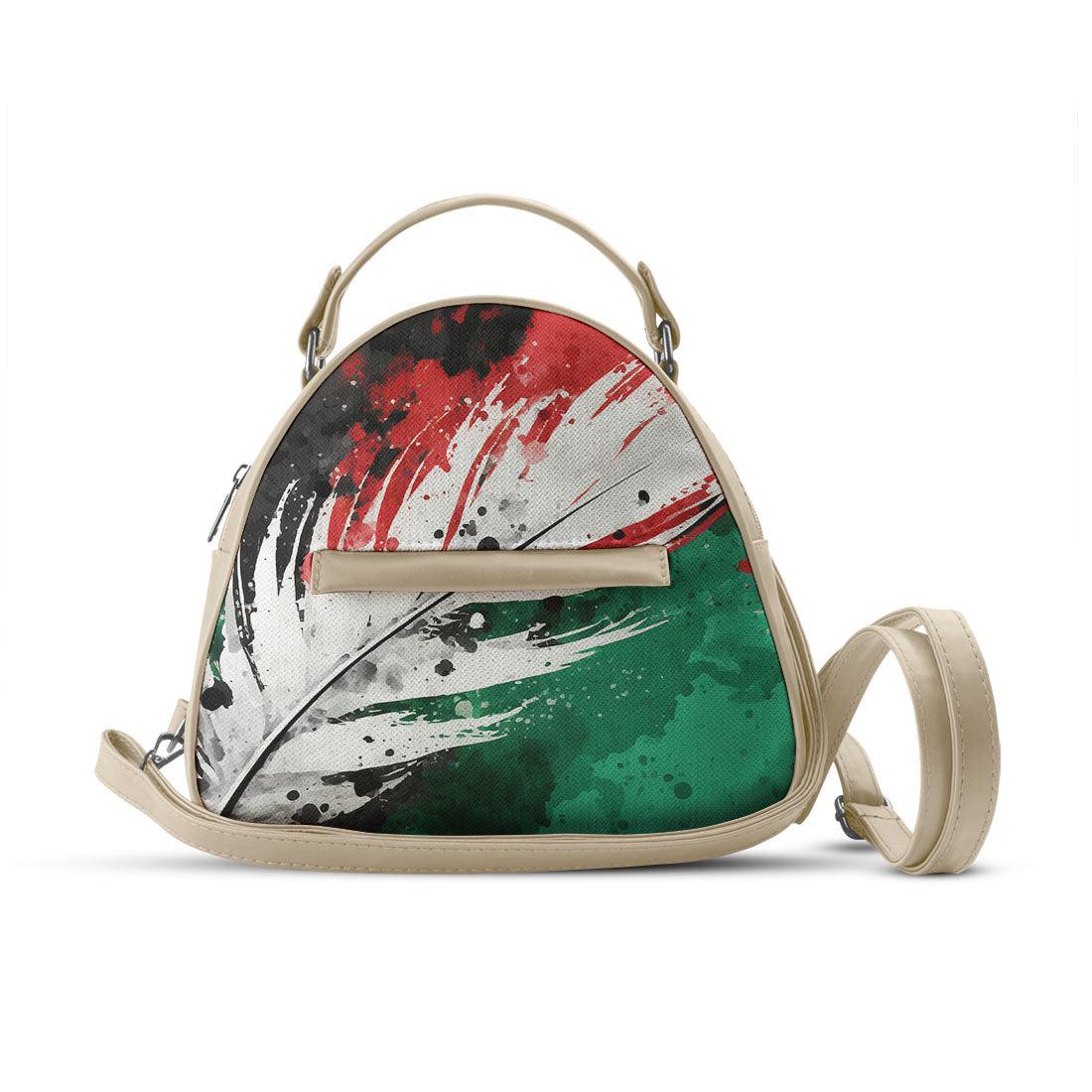 Beige Mini Voyage Backpack palestine - CANVAEGYPT
