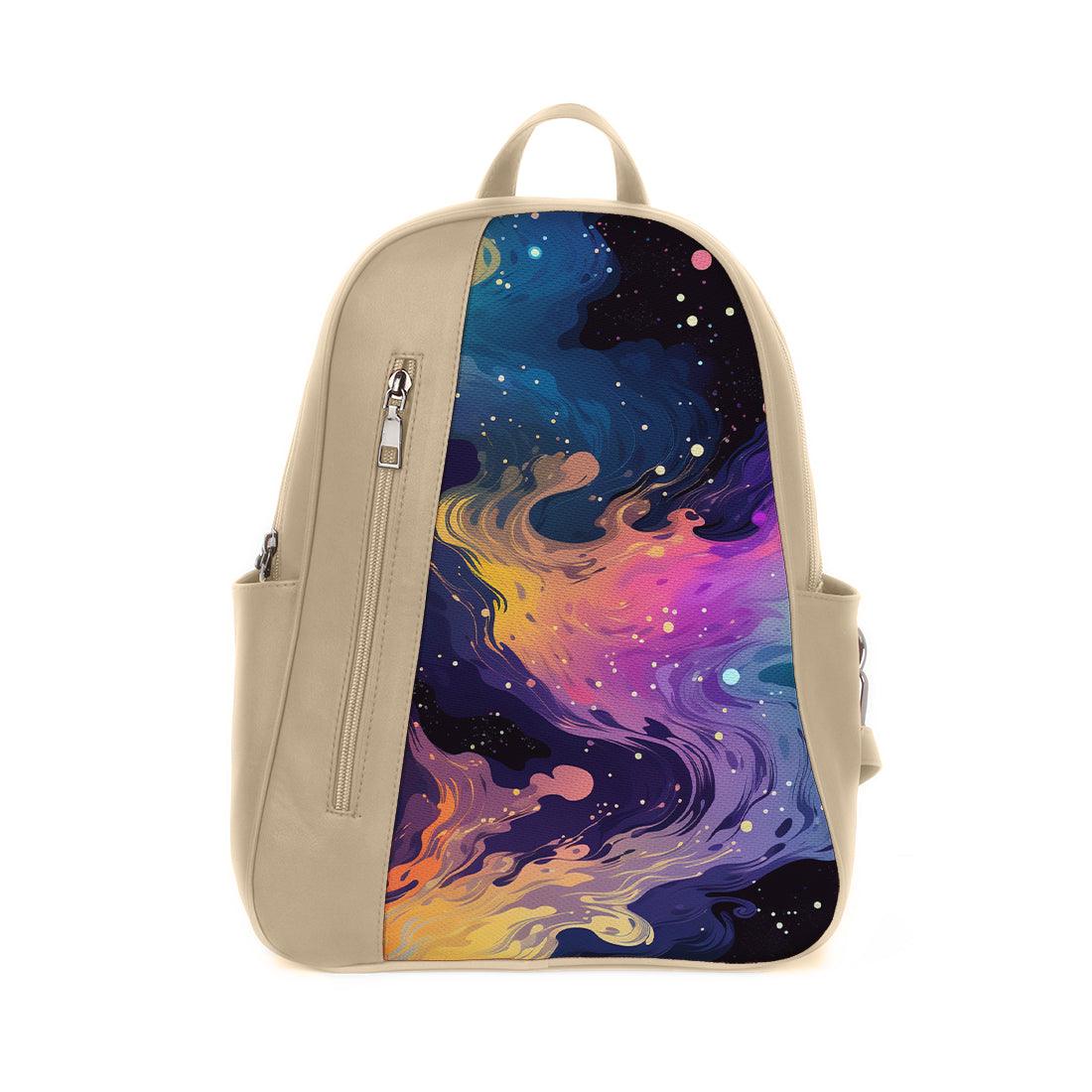 Beige Mixed Backpack Galaxy - CANVAEGYPT