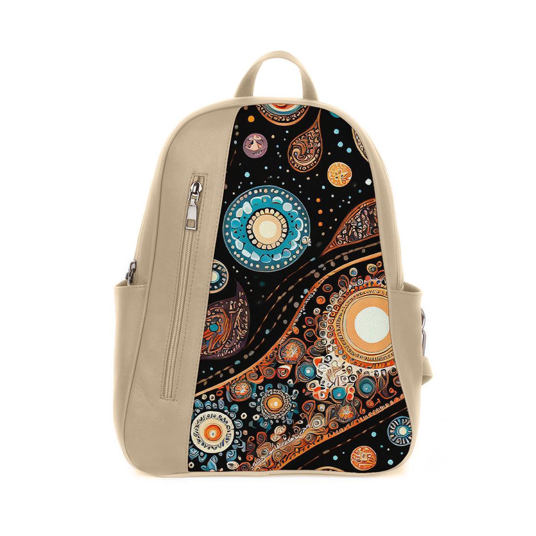Beige Mixed Backpack Spiral - CANVAEGYPT